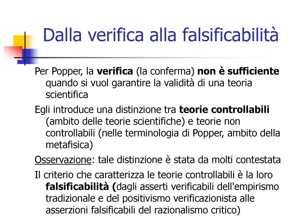 Le Parole Della Scienza Verifica Ppt Scaricare