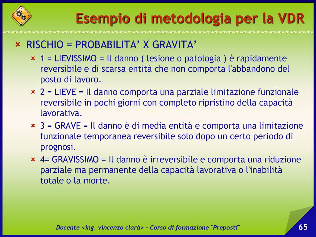 CORSO DI FORMAZIONE Per Preposti - Ppt Scaricare