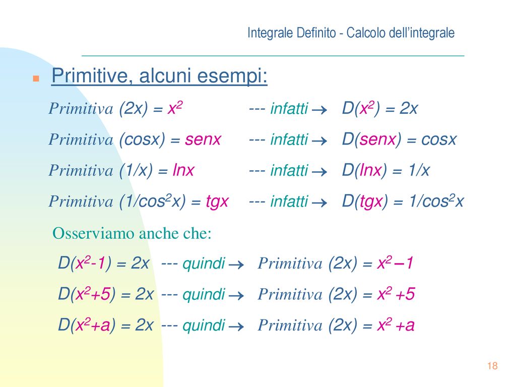 Appunti Di Analisi Matematica Integrale Definito Ppt Scaricare 9294