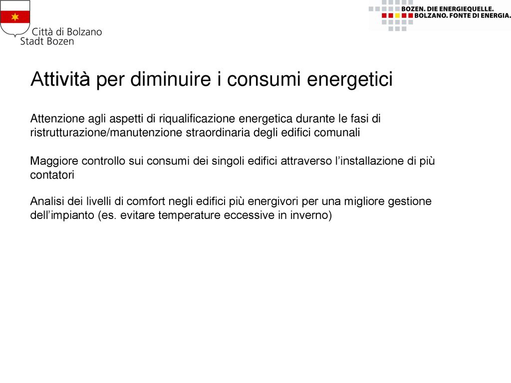 Analisi Dei Consumi Energetici Del Comune Nell’anno Ppt Scaricare