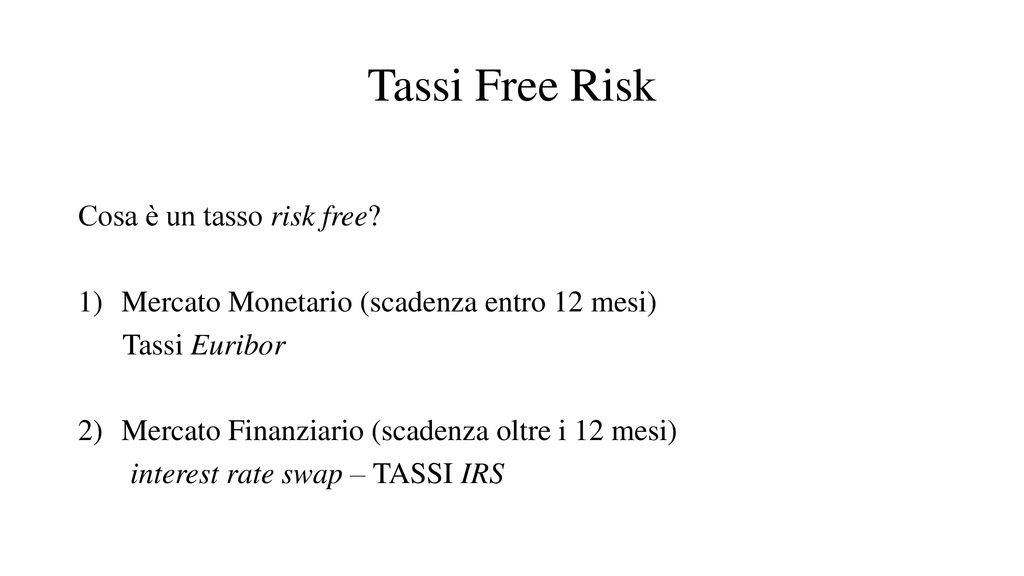 Tassi Di Interesse Di Riferimento - Ppt Scaricare