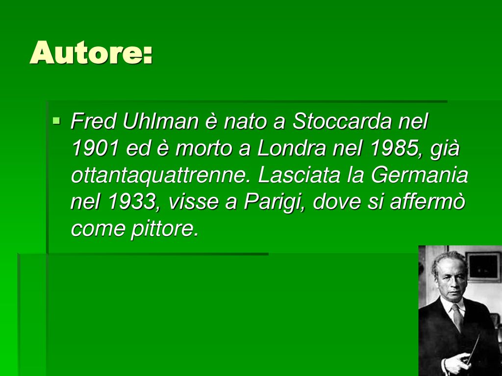 L'amico ritrovato Di Fred Uhlman. - ppt scaricare