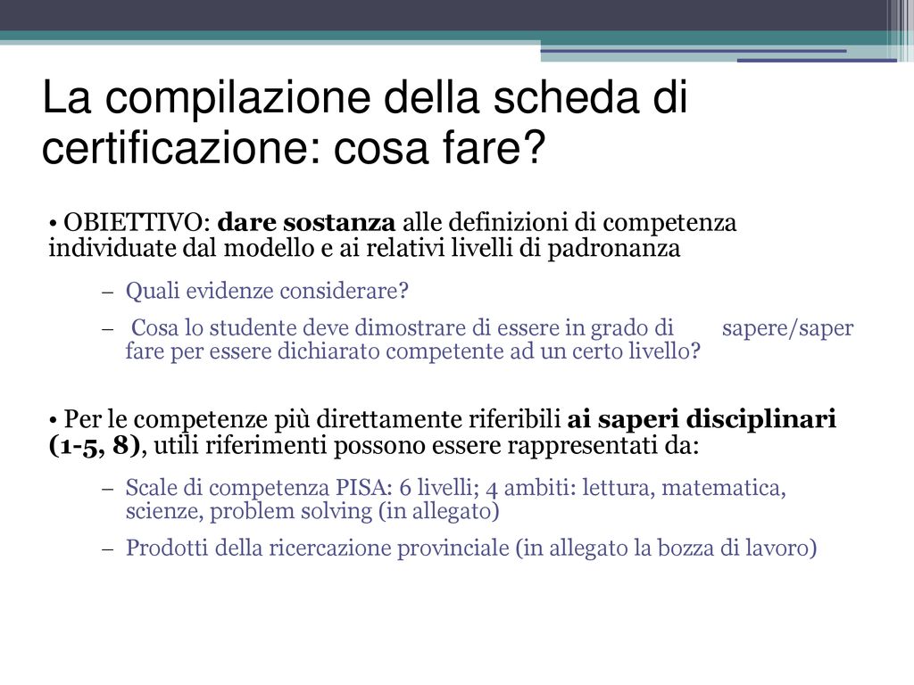 La Certificazione Delle Competenze Nel Primo Ciclo Ppt Scaricare