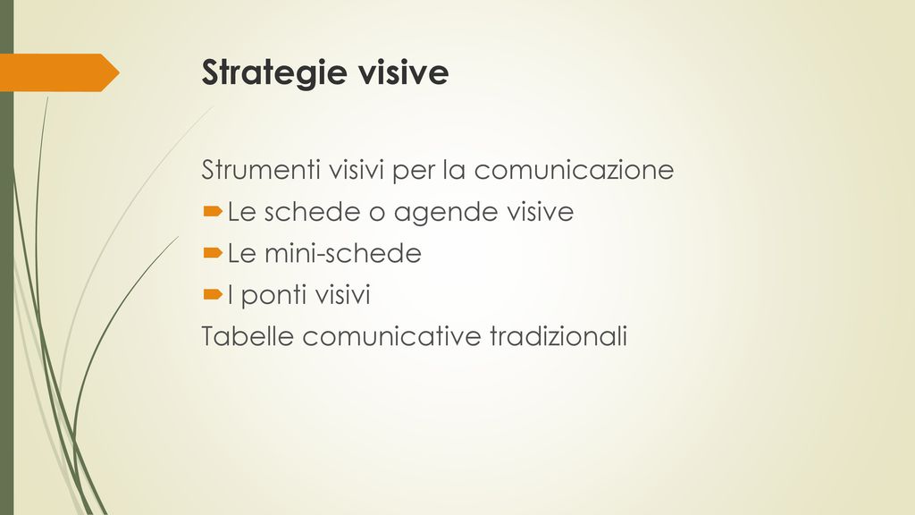 Strategie visive Strumenti visivi per la comunicazione
