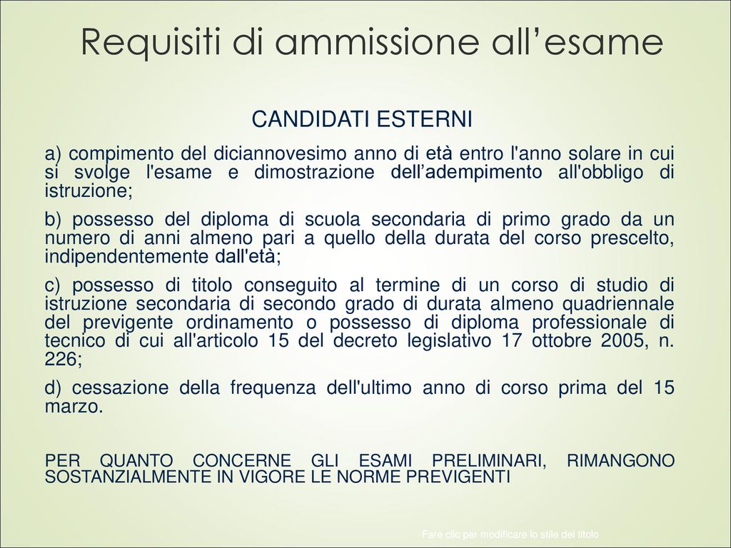 IL NUOVO ESAME DI STATO DEL SECONDO CICLO - Ppt Scaricare