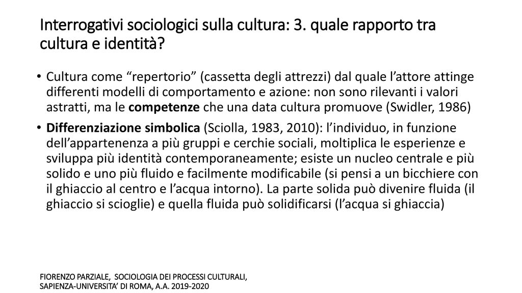 II. Le Componenti Della Cultura - Ppt Scaricare