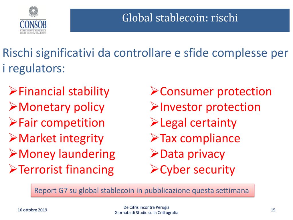Global stablecoin: rischi