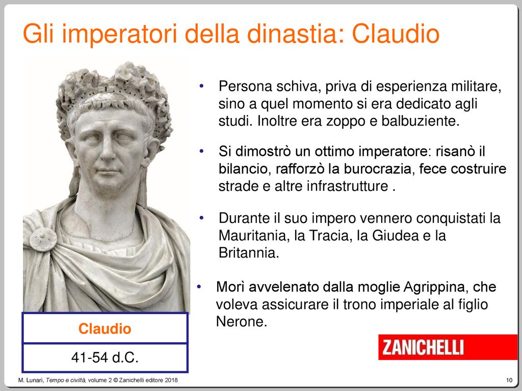 Gli imperatori della dinastia: Claudio