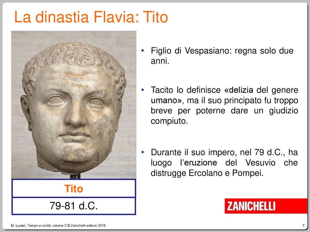 La dinastia Flavia: Tito