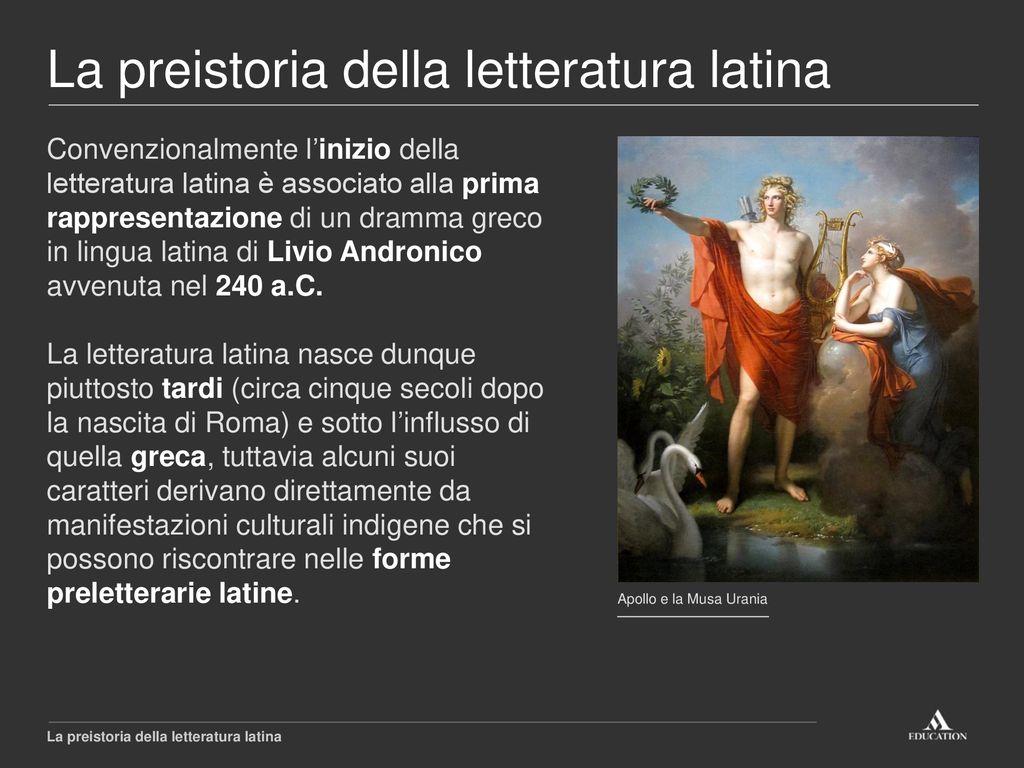 La preistoria della letteratura latina