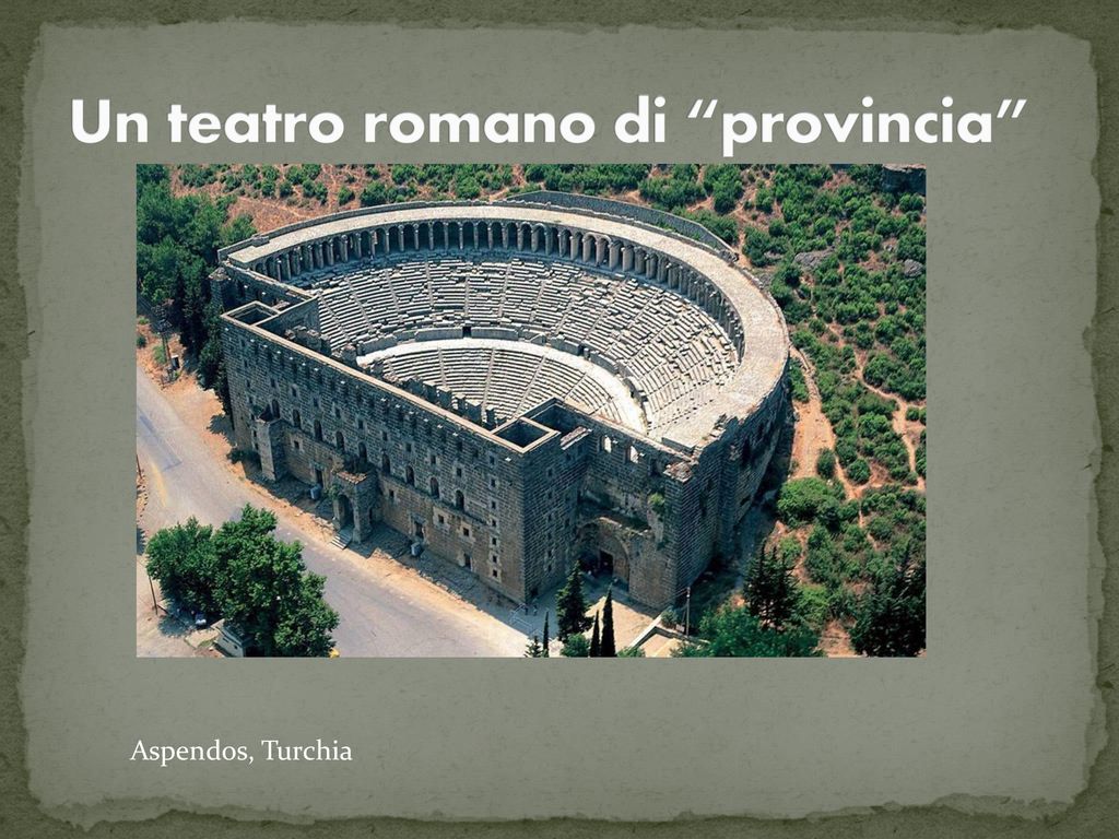 Un teatro romano di provincia