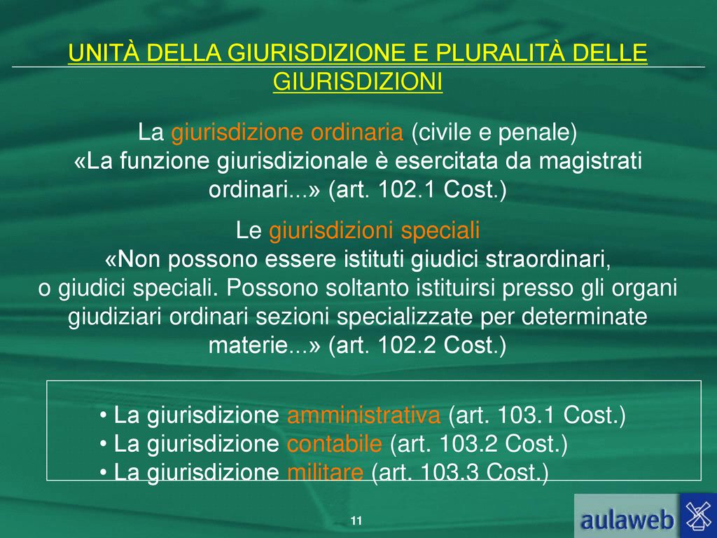 L’ORDINAMENTO GIUDIZIARIO - Ppt Scaricare