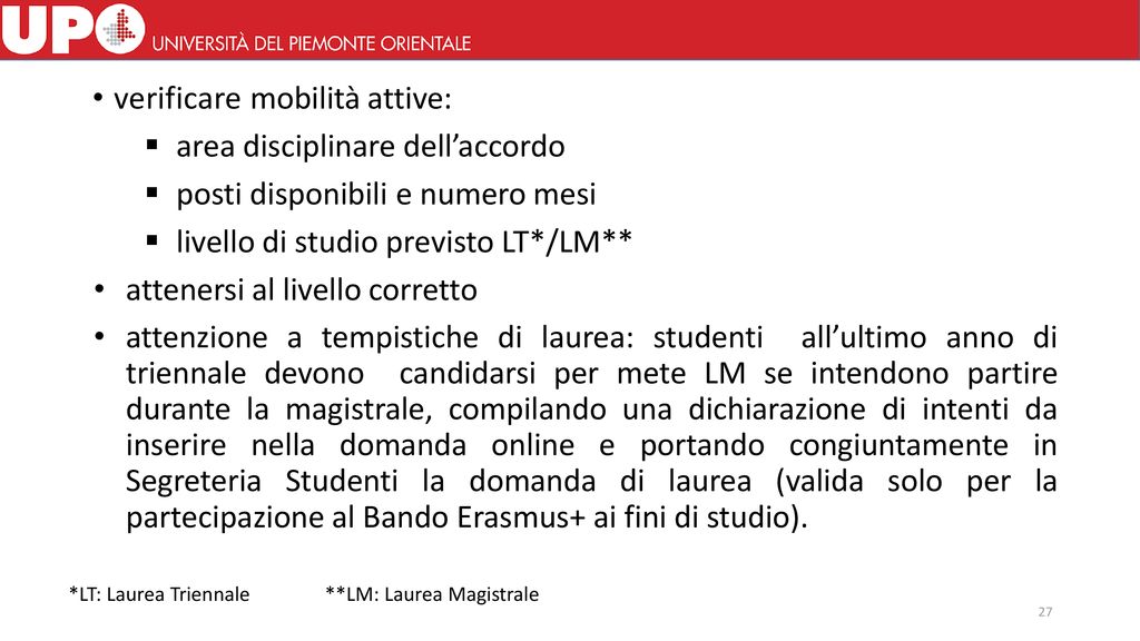 Bando Erasmus+ Ai Fini Di Studio - Ppt Scaricare