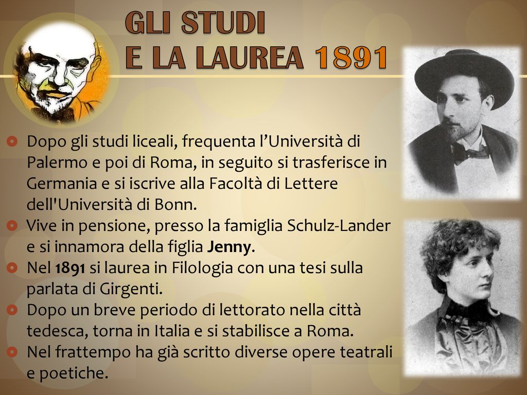 GLI STUDI E LA LAUREA 1891