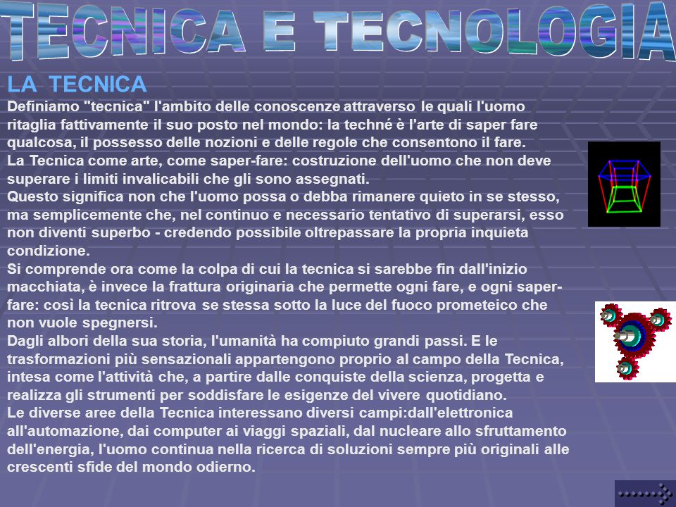 STUDIO DELLA … TECNOLOGIA. - ppt scaricare