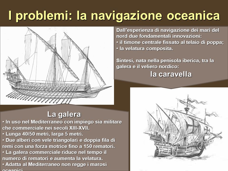 I problemi: la navigazione oceanica