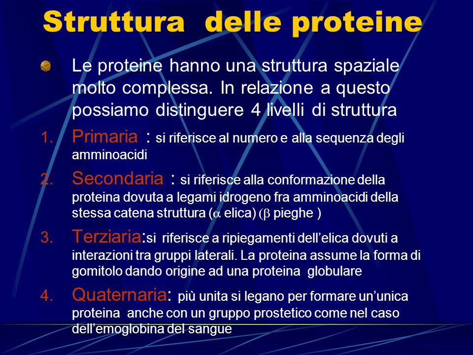 Struttura delle proteine