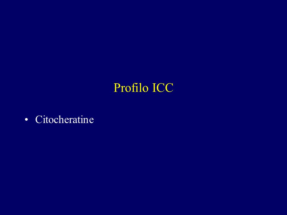 Profilo ICC Citocheratine