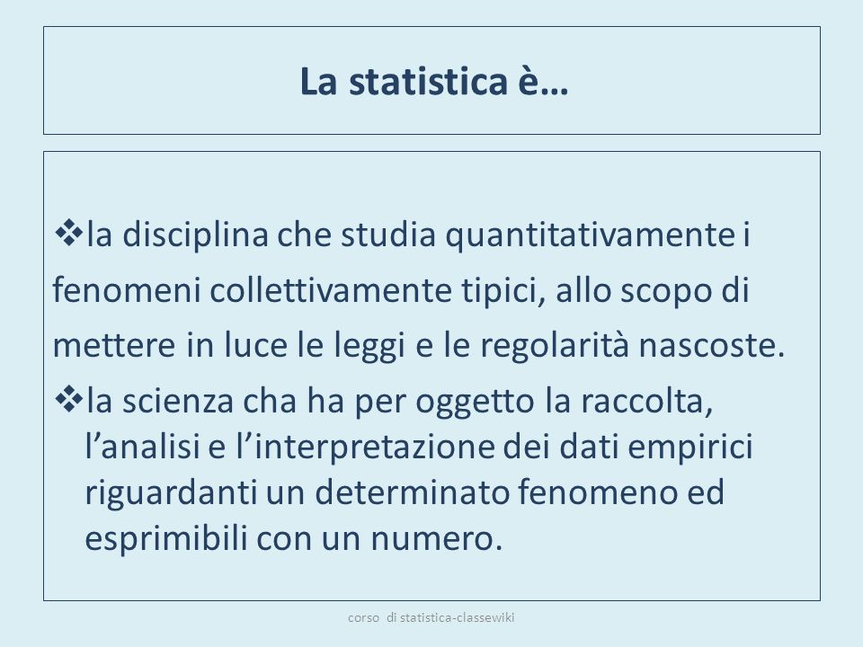 corso di statistica-classewiki