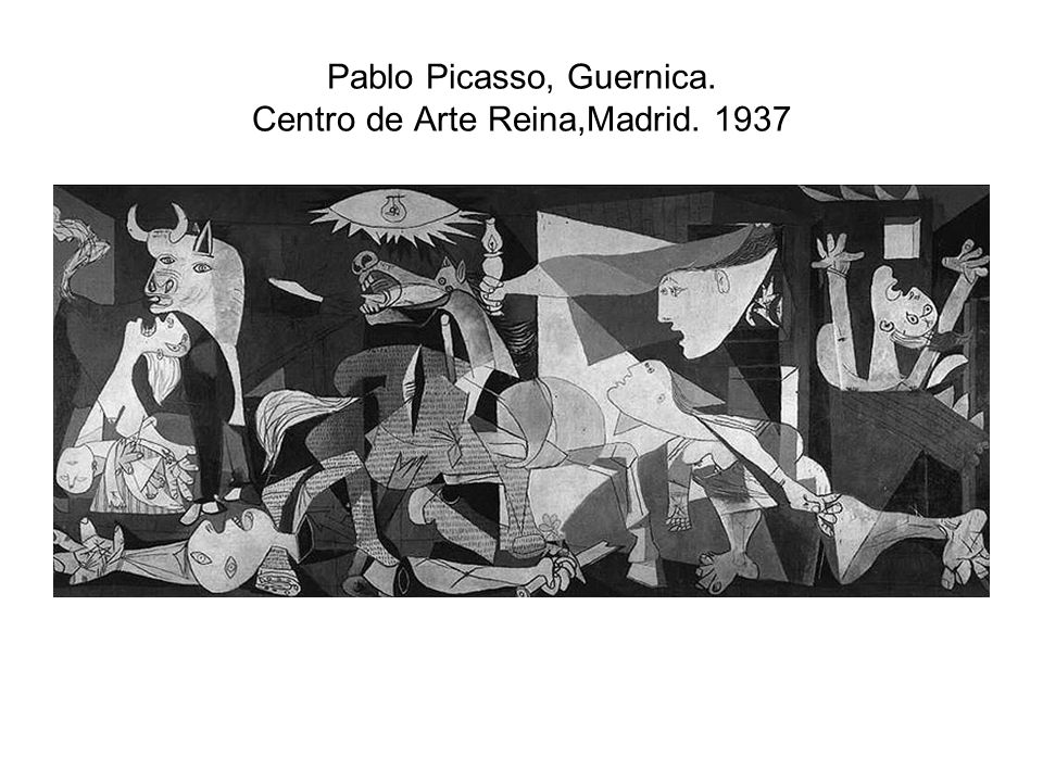 Pablo Picasso, Guernica. Centro de Arte Reina,Madrid. 1937