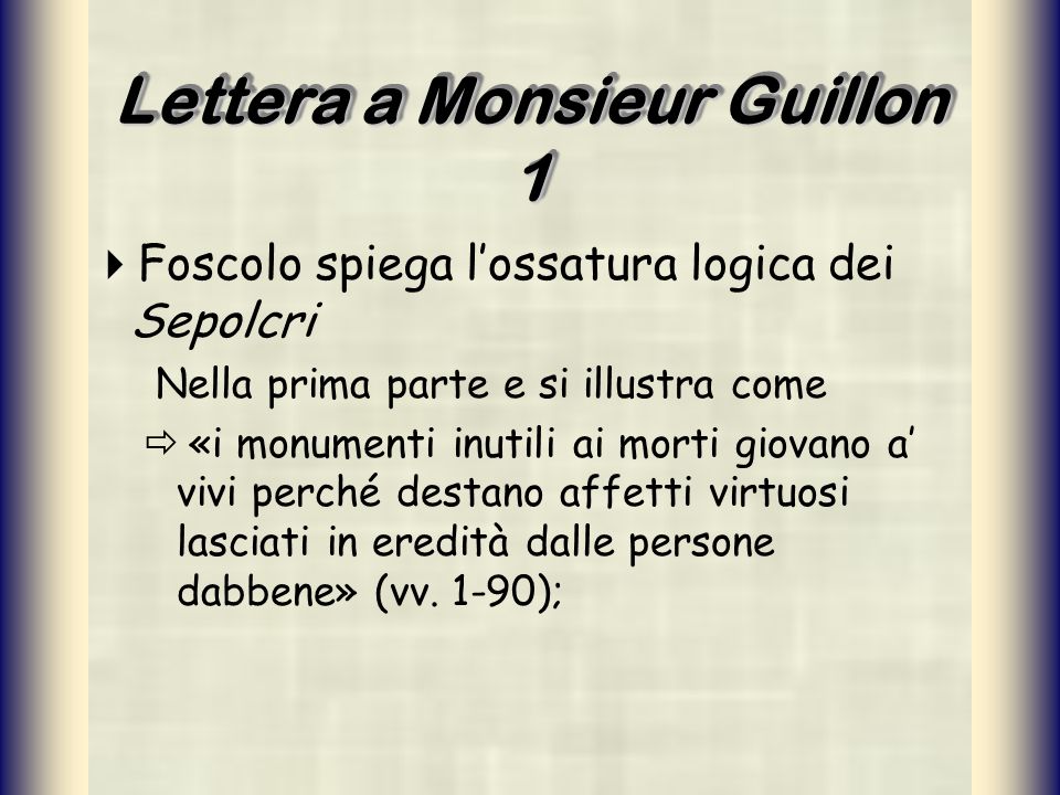 Lettera a Monsieur Guillon 1