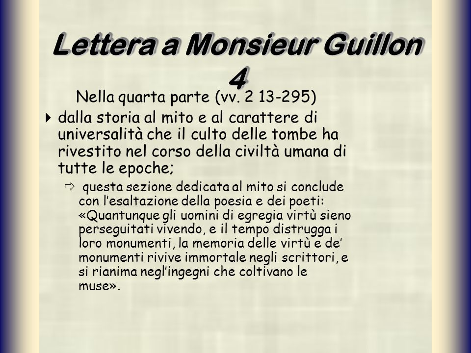 Lettera a Monsieur Guillon 4