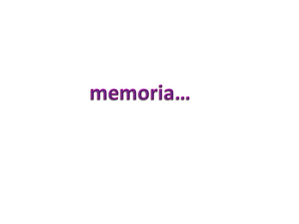 memoria…