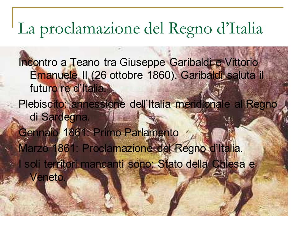 La proclamazione del Regno d’Italia