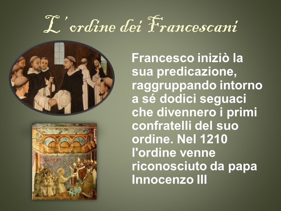 L’ ordine dei Francescani