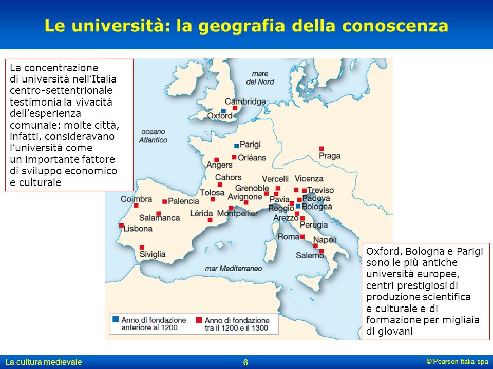Le università: la geografia della conoscenza
