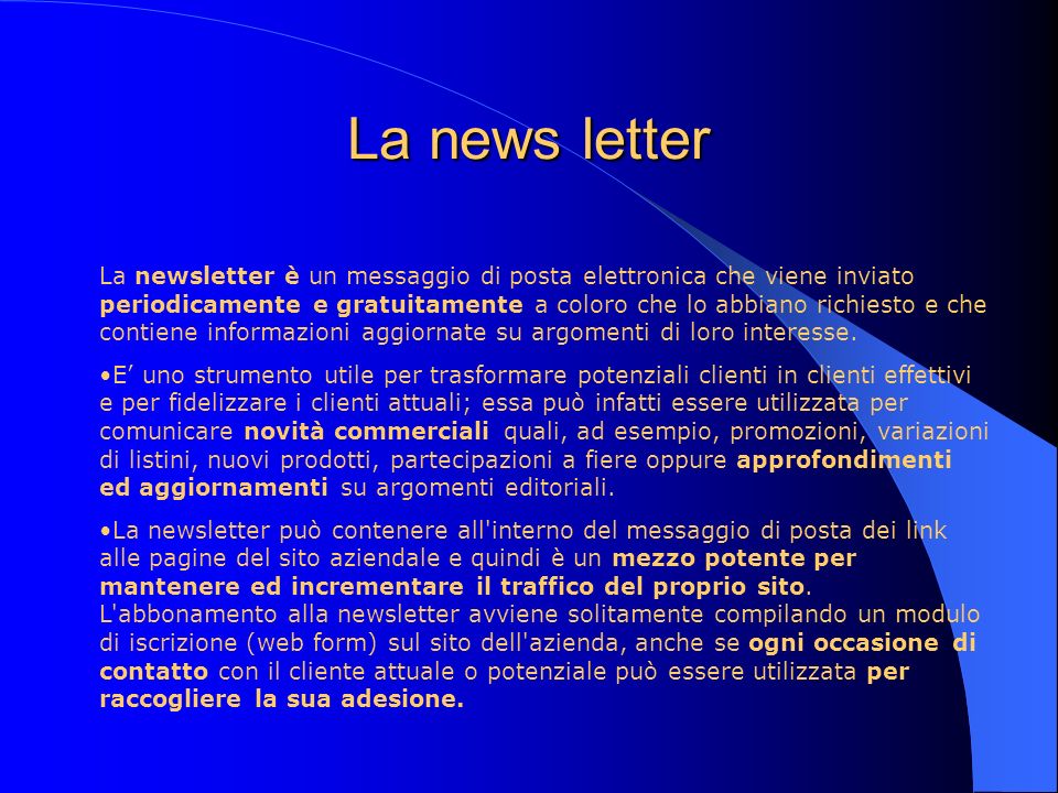 La news letter