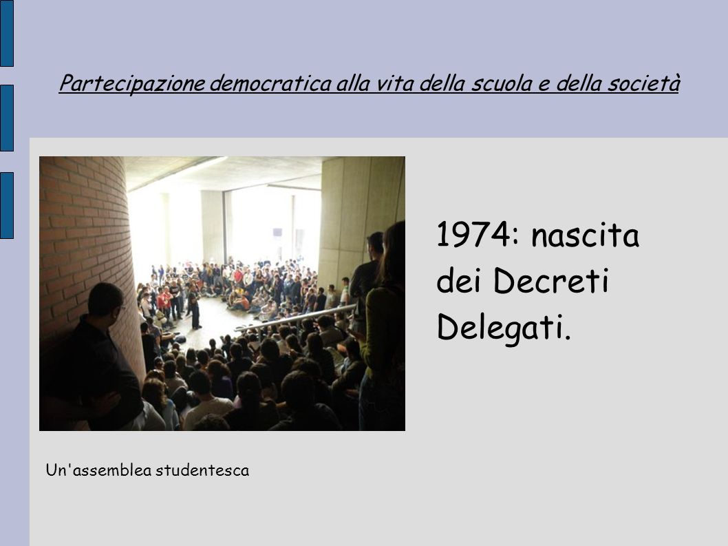 1974: nascita dei Decreti Delegati.