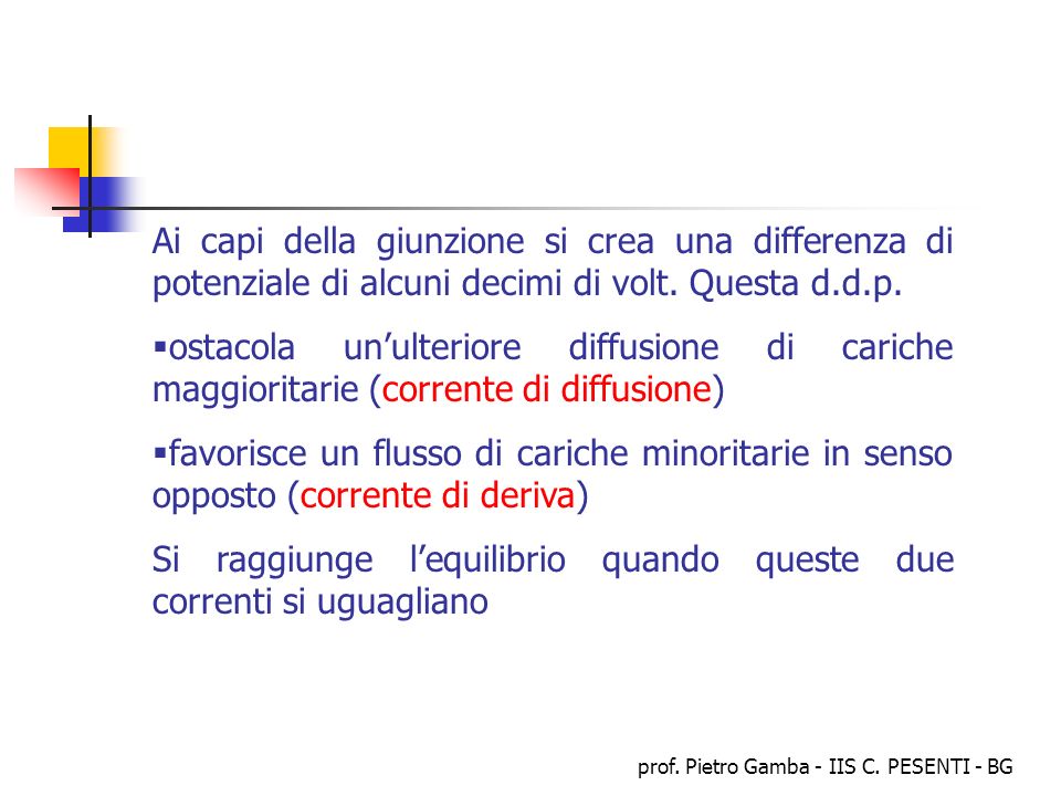 prof. Pietro Gamba - IIS C. PESENTI - BG