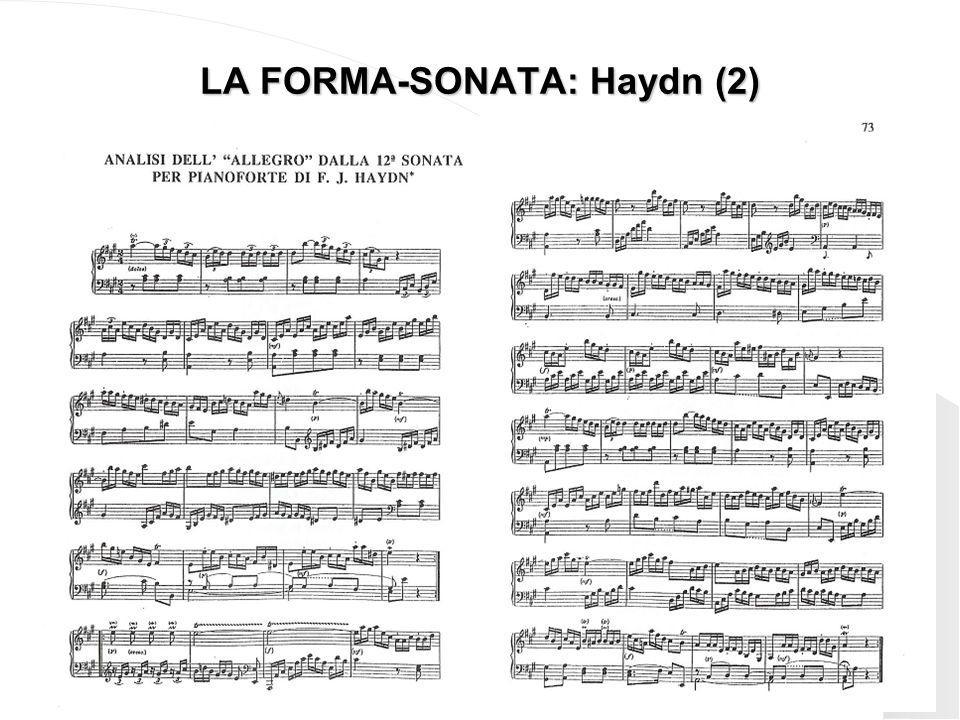 LA FORMA-SONATA: Haydn (2)