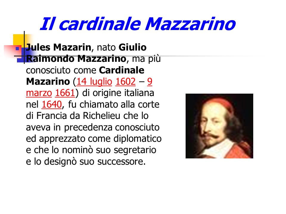 Il cardinale Mazzarino