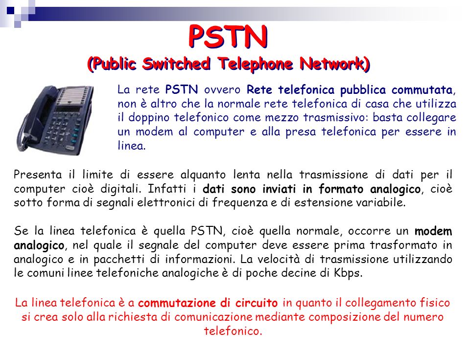 PSTN (Public Switched Telephone Network)