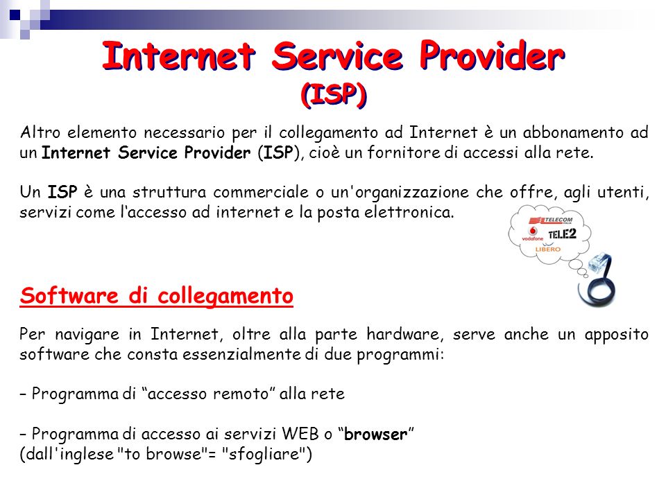 Internet Service Provider (ISP)