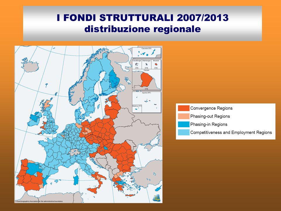 I FONDI STRUTTURALI 2007/2013 distribuzione regionale