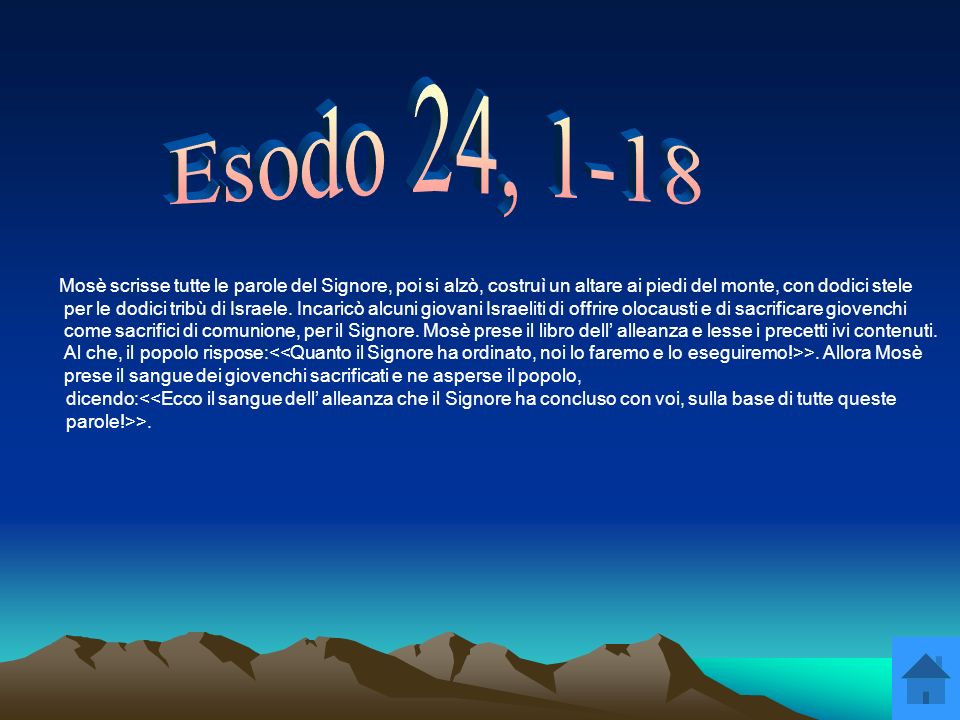 Esodo 24, 1-18