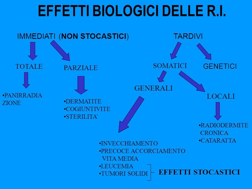 EFFETTI BIOLOGICI DELLE R.I.