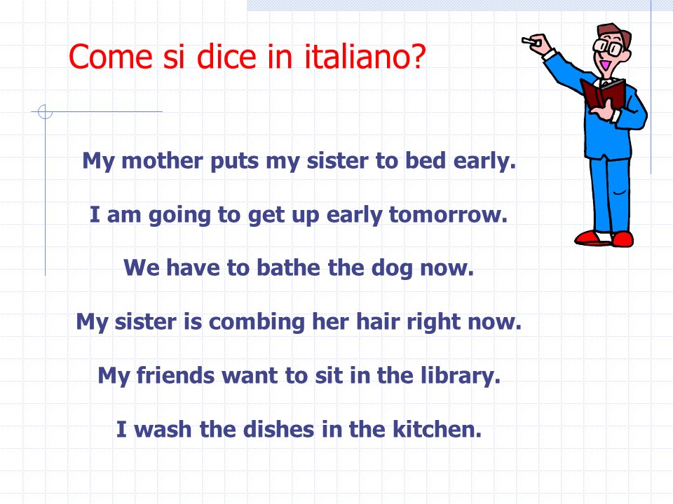 Come si dice in italiano