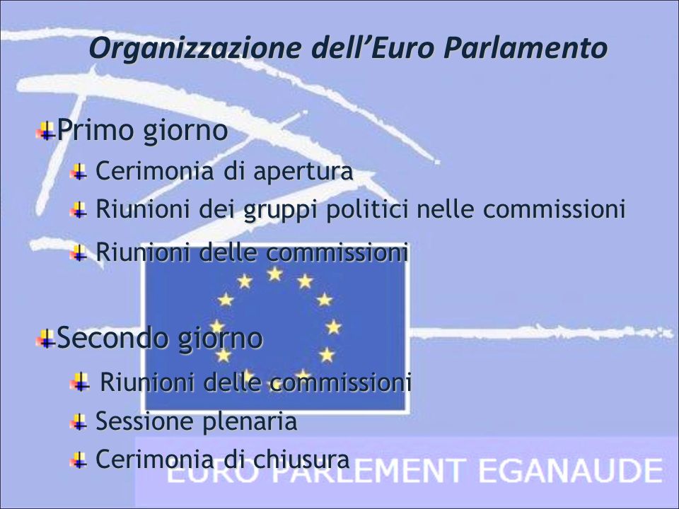 Organizzazione dell’Euro Parlamento