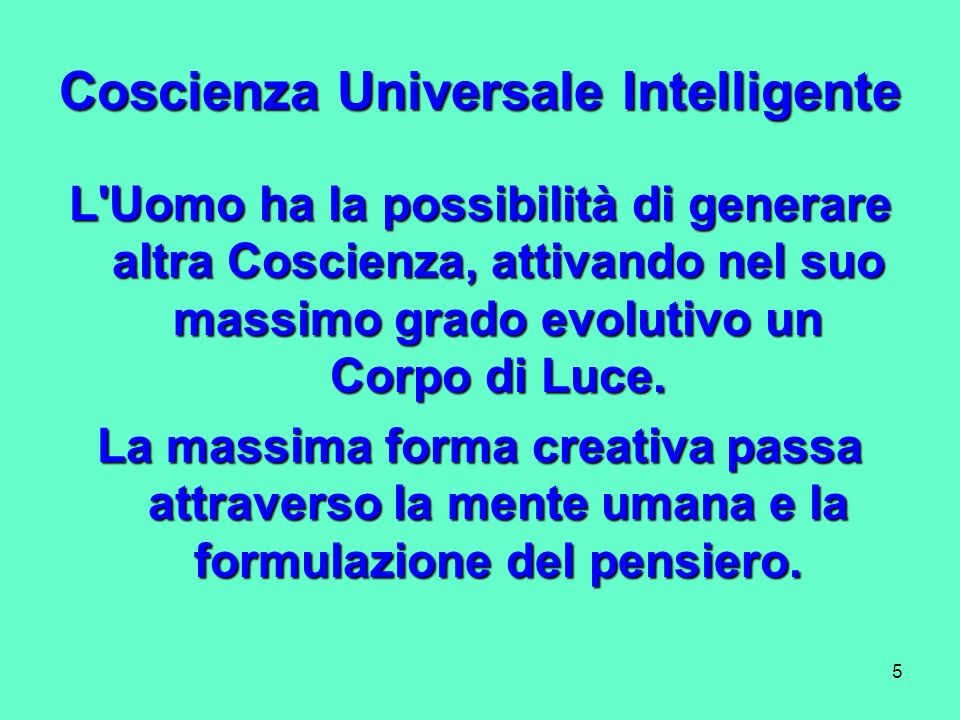 Coscienza Universale Intelligente