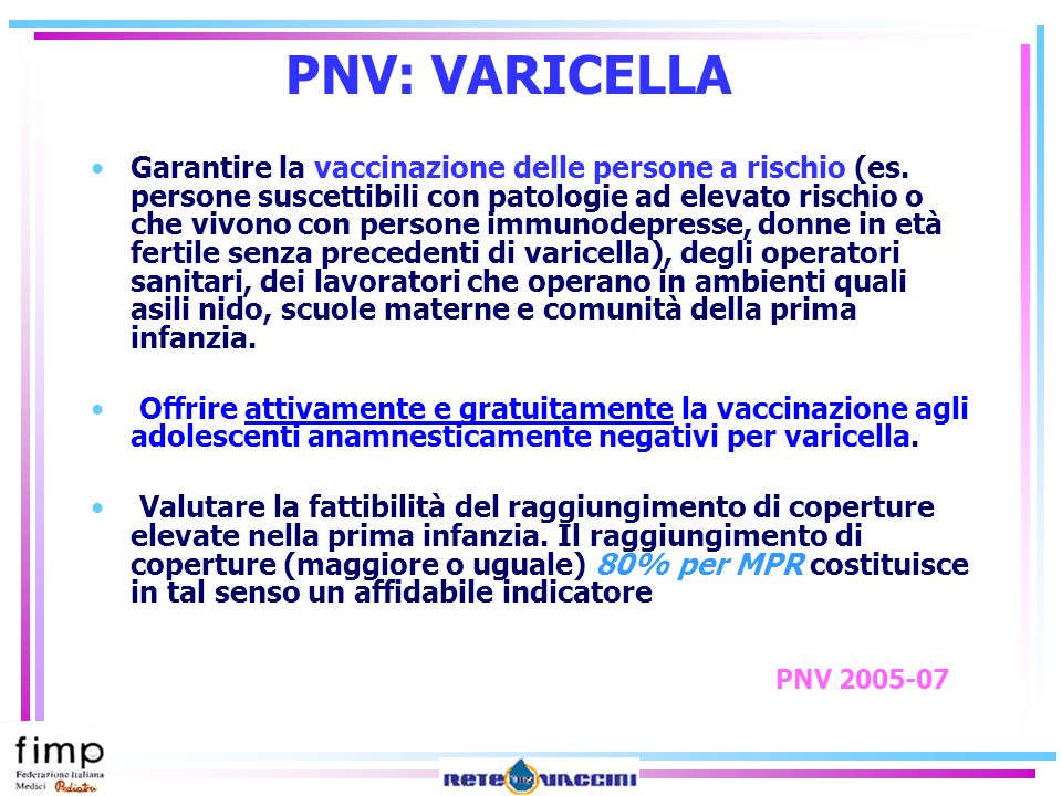 PNV: VARICELLA