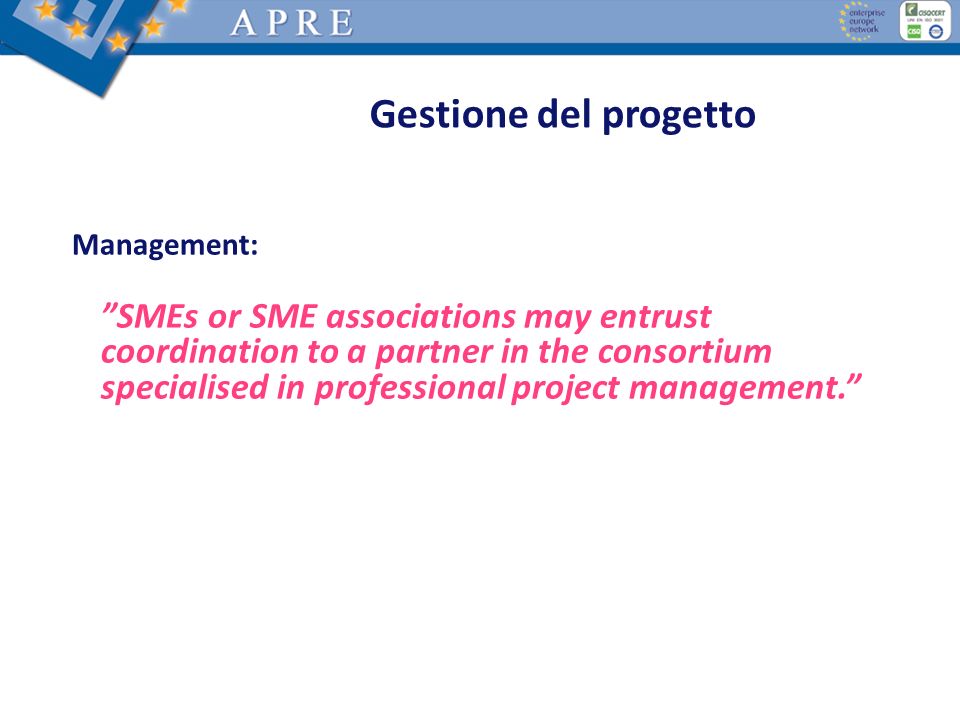 Gestione del progetto Management: