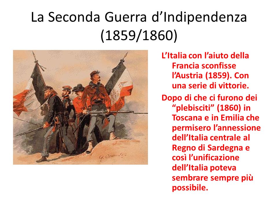 La Seconda Guerra d’Indipendenza (1859/1860)