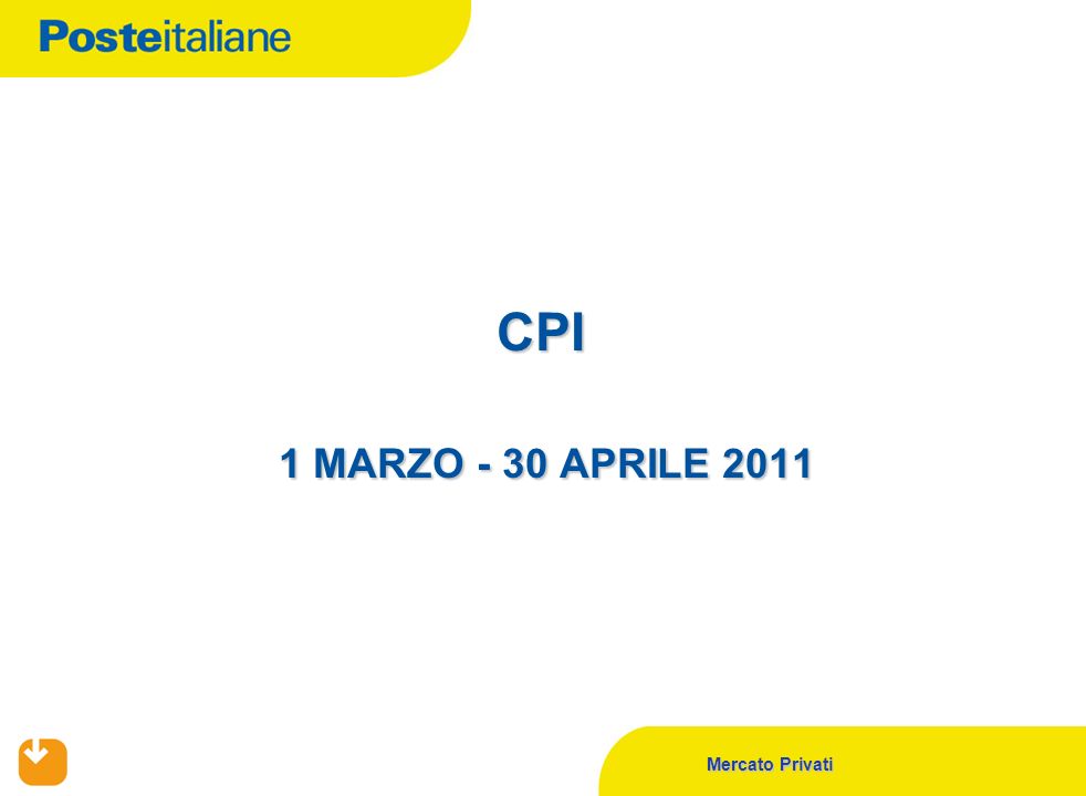 CPI 1 MARZO - 30 APRILE 2011