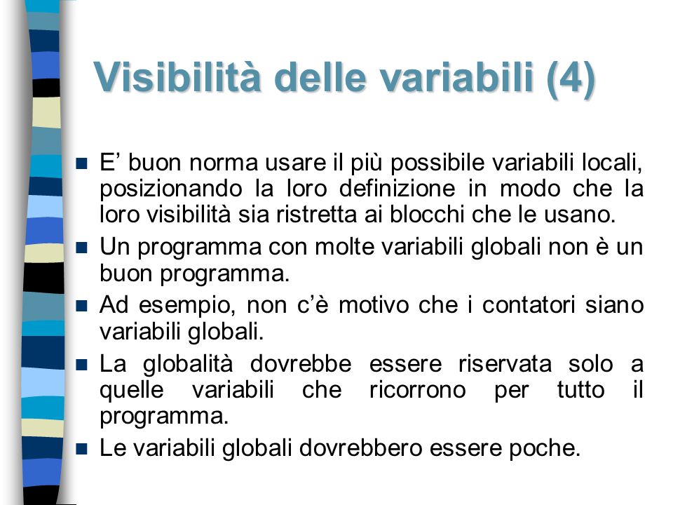 Visibilità delle variabili (4)