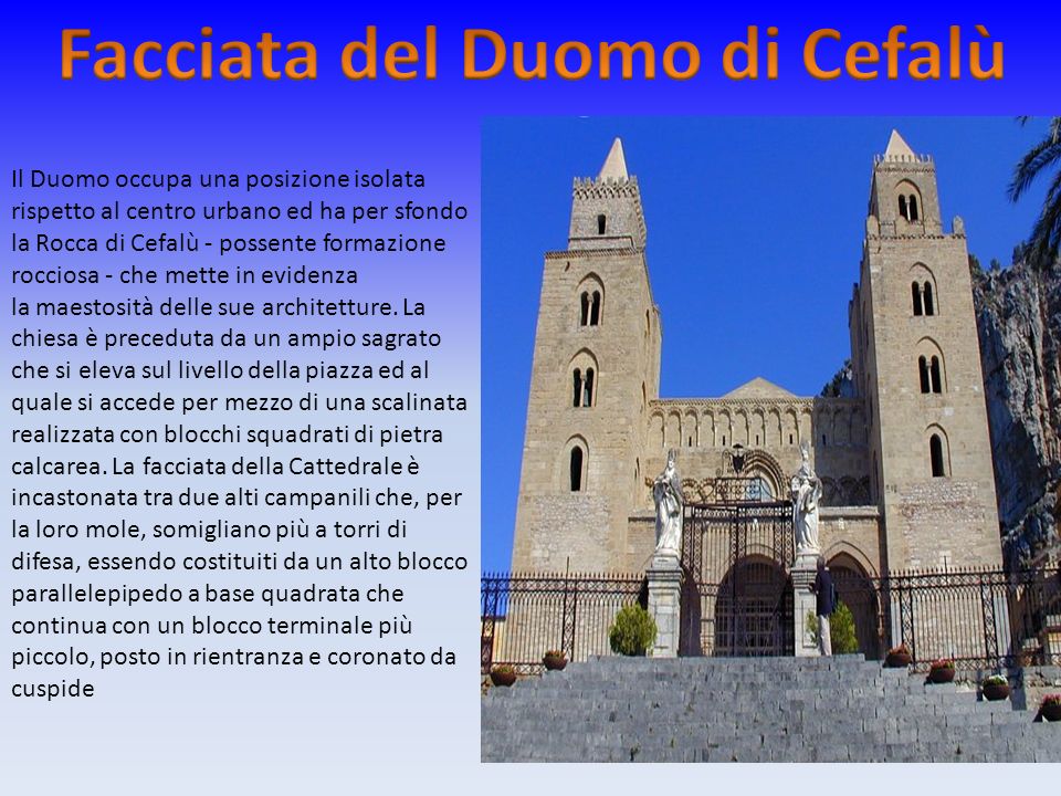 Facciata del Duomo di Cefalù
