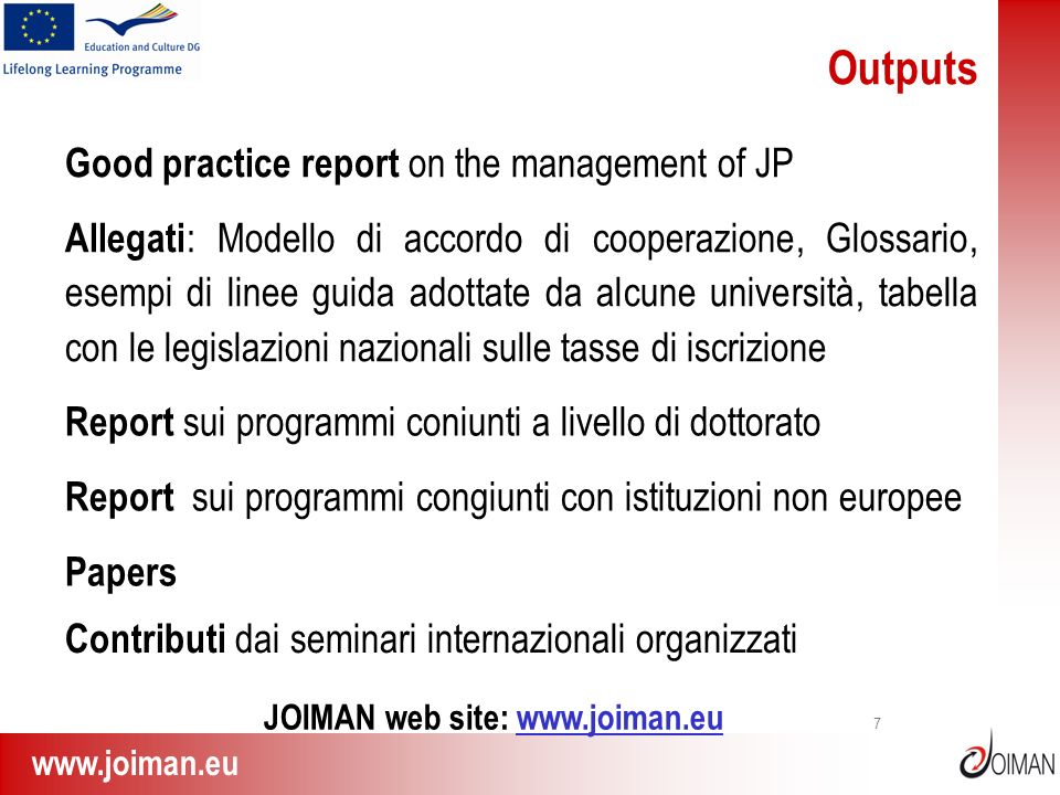 JOIMAN web site: